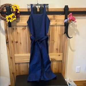 Monteau Deep Blue Sleeveless Jumpsuit